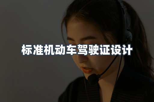 标准机动车驾驶证设计